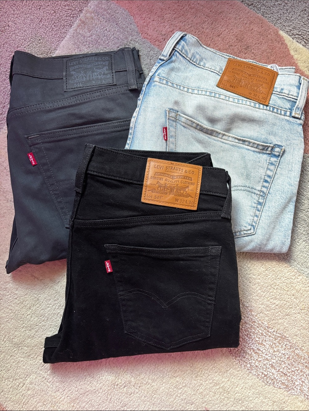Lot x 4 Levi's 541 Men's Athletic Taper Jeans